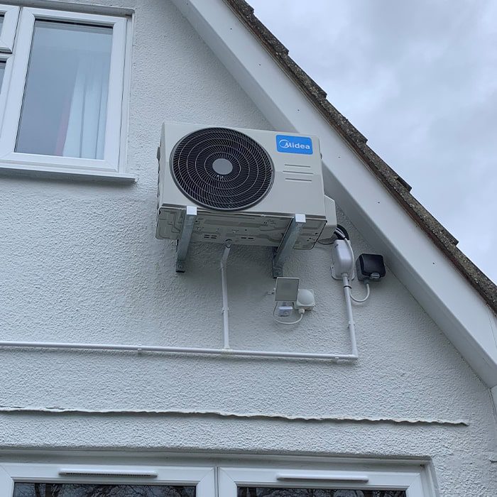 Air Conditioning Unit on House
